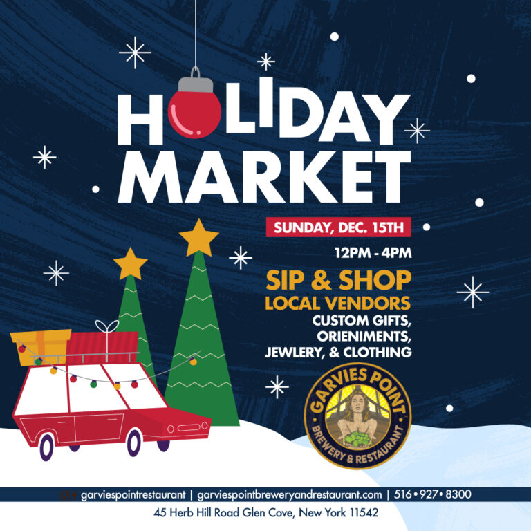 Stop by our Holiday Market on December 15th from 12PM-4PM! Sip & shop with local vendors selling custom gifts, ornaments, jewelry, clothing and more.