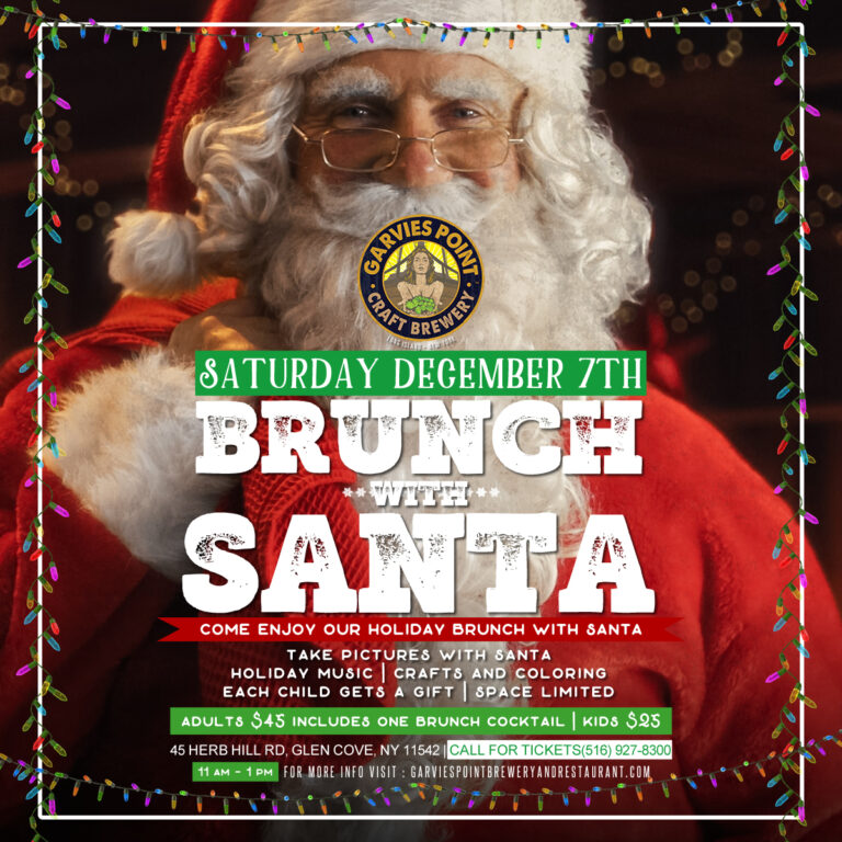 Join us for Brunch with Santa on December 7th! Take pictures with the Big Guy himself, enjoy holiday music, crafts & coloring, gifts for each child and more. Adults $45 includes one brunch cocktail and kids $25. Call for reservations as space is limited!